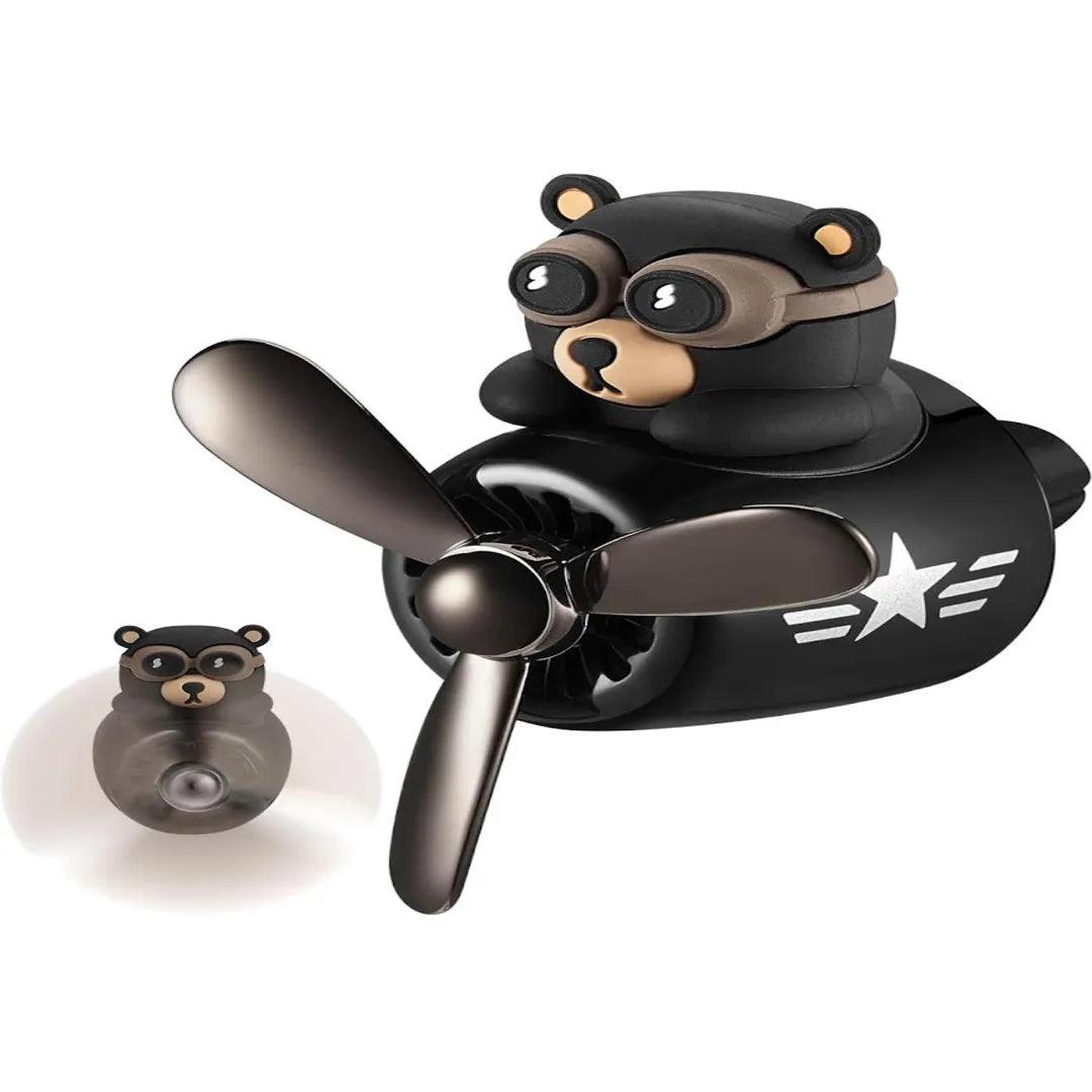 Bear Pilot Car Air Freshener | Cute Propeller Diffuser - FreshRide