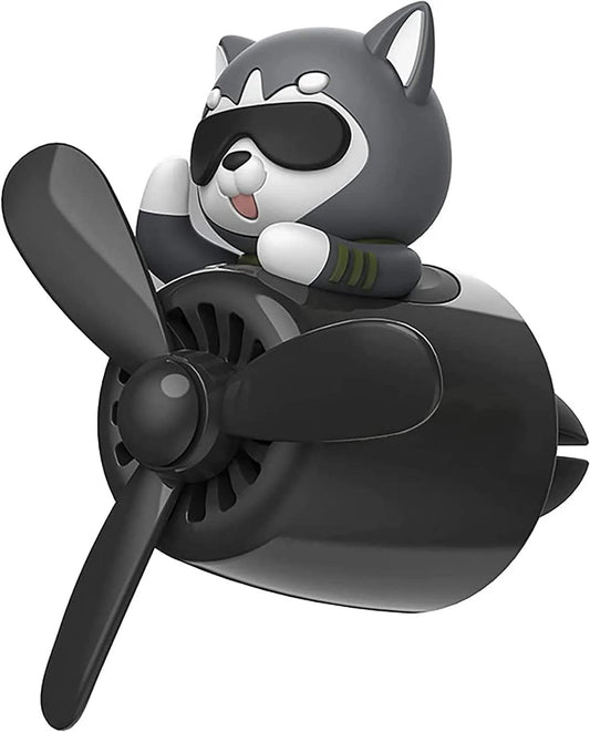 Husky Pilot Car Air Freshener with Propeller Diffuser